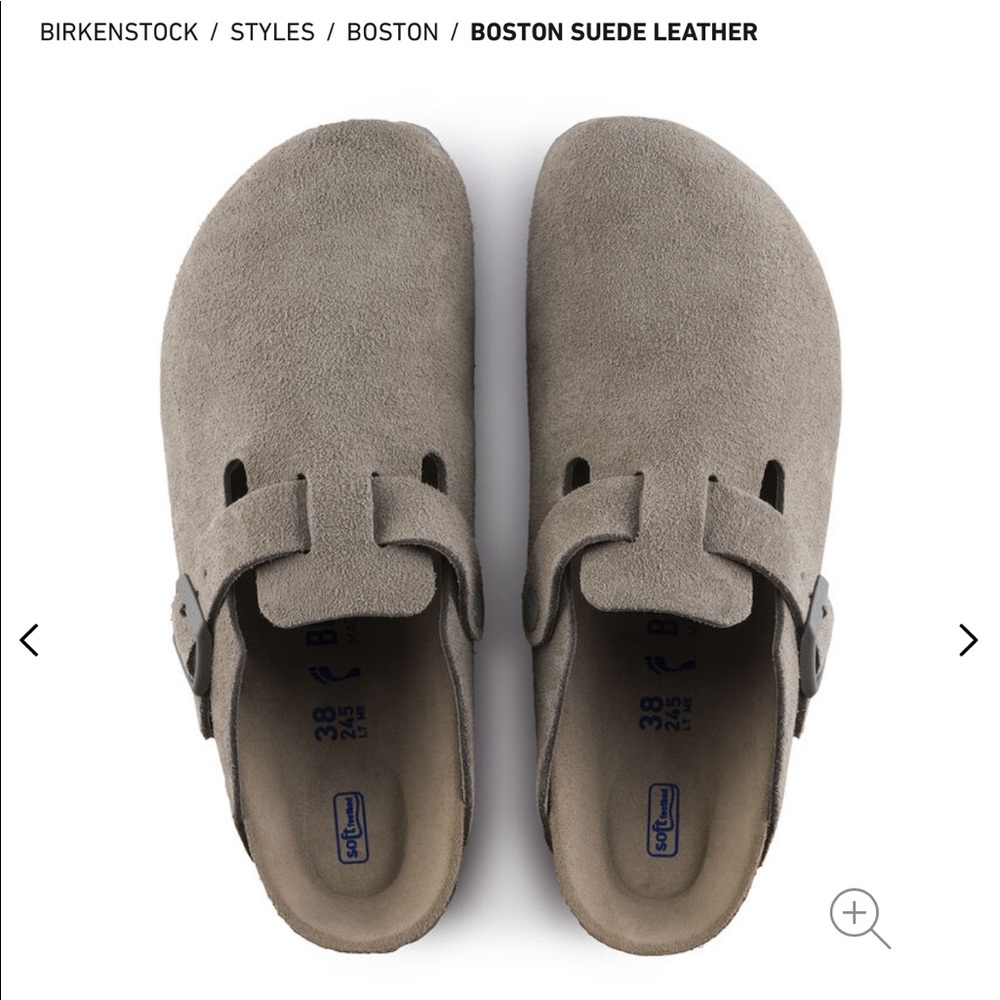 Birkenstocks soft-bed Boston clogs